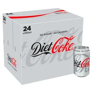 Refrescos de Coca-Cola para dieta, latas de 330ml a la venta en Dinamarca, Hamburgo