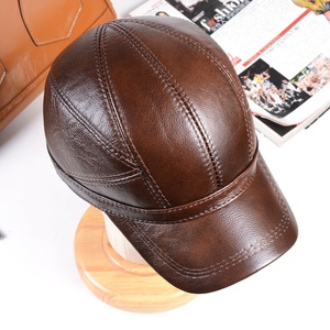 Gorro de Béisbol Unisex de Cuero 100% Genuino para Invierno, Diseño Deportivo de 6 Paneles para Todas las Temporadas - Product Image 5