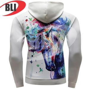 Sweat à capuche en molleton de coton et polyester de haute qualité, impression par sublimation intégrale, sweat à capuche personnalisé, sweat à capuche tendance pour hommes - Product Image 2