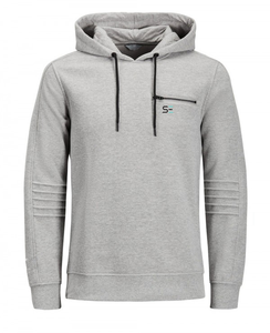 Sudadera con capucha deportiva para hombre, prenda deportiva con logo personalizado, estilo tira a la moda, con cremallera, para invierno - Product Image 5