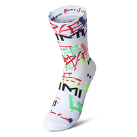 Chaussettes de compression d'été pour le sport, motif imprimé pour joueurs de football, hauteur genou, tricotées, respirantes, anti-bactériennes – Grande Vente
