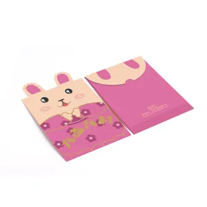 Custom Chinese New Year Ang Bao Hong Bao Lovely Cartoon Rat Paper Money Envelope Red Packet Pouch for Rat Year
