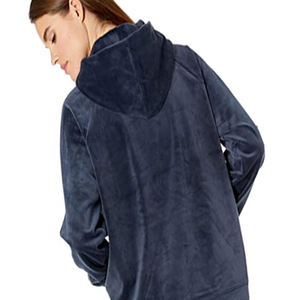 Sudaderas con capucha de terciopelo para mujer Jersey con marca personalizada - Product Image 4