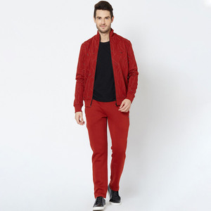 Traje de Jogger con cordón de algodón 100% personalizable para hombre, ropa deportiva de invierno con patrón sólido, chándales, pantalones activos con logotipo personalizado - Product Image 4