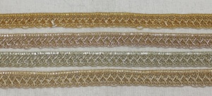 Embellecedores bordados dorados hechos a medida, para fabricantes de pantallas y tiendas de cinta - Product Image 6