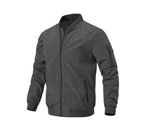 Wholesale Custom <b>Long</b> Sleeve Baseball <b>Jacket</b> <b>Men</b> Latest Designs Stand Windbreaker Leather Zip Manufacturer's Safari <b>Jacket</b> - Product Image 1