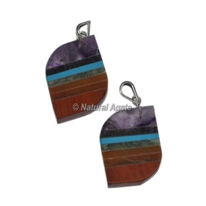 7 chakra consolidado colgantes planos | Hermosa siete colgantes de Chakra para la curación - Product Image 1