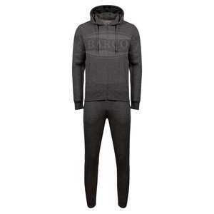 Survêtements pour hommes à capuche de haute qualité, imprimés sur mesure, grandes tailles, avec logo personnalisé et étiquette au col, en tissu molletonné en coton - Product Image 3