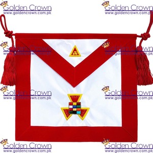 ผ้ากันเปื้อนลายพระราชกกุธภัณฑ์เอชพีงานปักด้วยมือ - Product Image 2