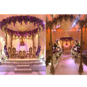 ผู้ผลิตมณฑปงานแต่งงานไม้สวยงาม ดีไซน์แบบบอลลีวูด มณฑปงานแต่งงานไม้ดีไซน์ใหม่ รูปทรงกลม สำหรับงานแต่งงานในแคนาดา - Product Image 1
