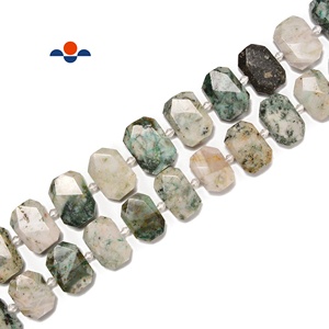 Đẹp 15X20Mm Sky Mountain Jade Hình Chữ Nhật Lát Mặt Octagon Đá Quý Lỏng Hạt Để Làm Đồ Trang Sức - Product Image 2