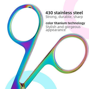 Ciseaux à cuticules multifonctionnels en acier inoxydable, accessoires de manucure pour ongles, vente en gros, OEM, meilleur prix, - Product Image 3