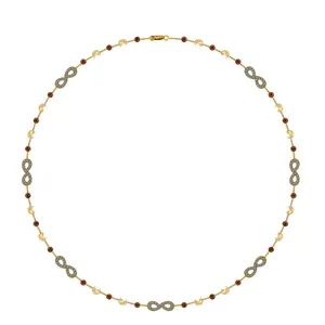 Collier ras du cou avec pendentif en diamant, or 18k, signe infini, bijou fin, ras du cou, tendance, vente en gros