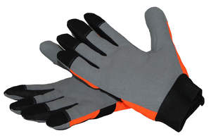 Guantes DE TRABAJO utilitarios mecánicos de cuero de alta visibilidad Guantes de seguridad resistentes para protección industrial - Product Image 2