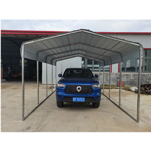Abri de <span class=keywords><strong>garage</strong></span> 24x12x20, enduit de cadre métallique, portable et pliable, abri pour stationnement de voiture - Product Image 4