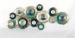 Copper Leaves in Round <b>Frame</b> Metal <b>Wall</b> Art - Product Image 5