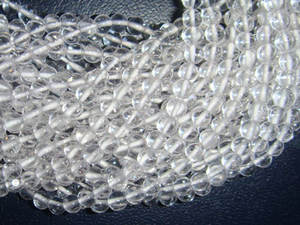 Bolas redondas y cristal de cuarzo Natural, cuentas de piedras preciosas de tamaño 4mm, longitud de hilo de 13 pulgadas para fabricación de joyas DIY, precio al por mayor - Product Image 3