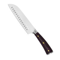 Ensemble de couteaux de cuisine bloc ensemble de couteaux de cuisine professionnel en acier inoxydable avec manche en bois OEM impression personnalisée forgé ensemble