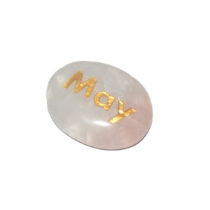 Wholesaler of Rose Quartz May Engraved Stone | Rose Quartz May Engraved Stone Supplier - Product Image 1