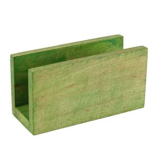 Wood Napkin Holder for Best Green Color Decoration Tabletop Tableware Cutlery <b>Box</b> <b>Wooden</b> Napkin Holder for <b>square</b> Shape - Product Image 1