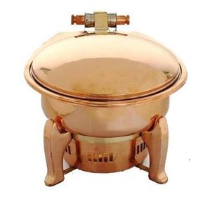 จาน Chafing ทำจากทองเหลืองทรงกลมหรูหราสำหรับใส่ไปทำกิจกรรมที่โรงแรมโมเต็ลและงานเลี้ยง - Product Image 6