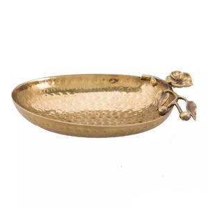 ร้อนขายรอยัลโลหะทองรอบเสิร์ฟชามที่มีการออกแบบยืนเครื่องครัวชามเสิร์ฟสลัดสำหรับตกแต่งบ้าน - Product Image 6