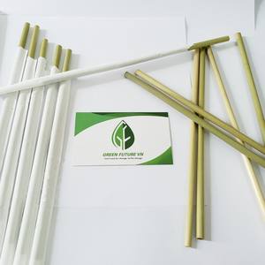 100% pailles d'herbe de bambou naturel accessoires de barre jetables pour boissons pour les fêtes - Product Image 1