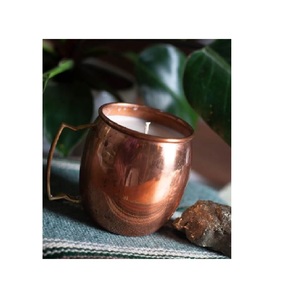 Pink Antique Design Jar <b>Candle</b> Container <b>Copper</b> Cup Shape Modern Style for Home Decoration and Special Occasions - Product Image 6