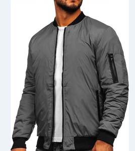 เสื้อแจ็คเก็ตบอมเบอร์คอตั้ง ดีไซน์ใหม่ คุณภาพสูง สวยงาม ปรับแต่งได้ พร้อมลายตัวอักษรสำหรับผู้ชาย และโลโก้ของคุณ - Product Image 1