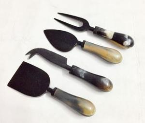 Juego de 4 piezas de estilo vintage de calidad superior, mango de acero inoxidable y resina, nuevo diseño, cubiertos de queso excepcionales en Star Crafts - Product Image 3