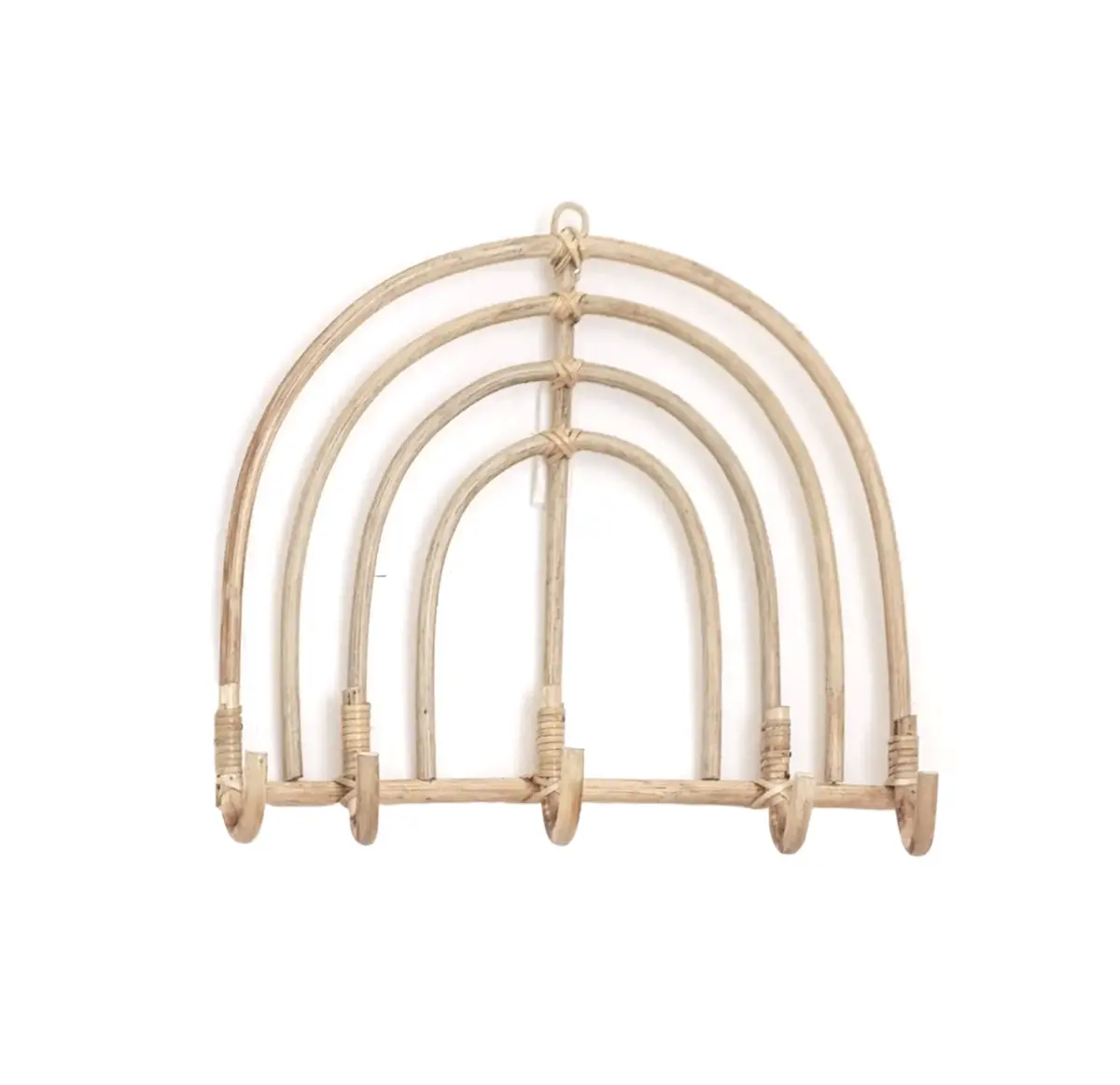 Cheapest wholesale rattan wall hook wall hanger from Vietnam