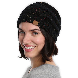 Bonnet unisexe d'affaires personnalisé avec étiquette hiver chaud épais tricoté 100% acrylique prix d'usine vente chaude - Product Image 6