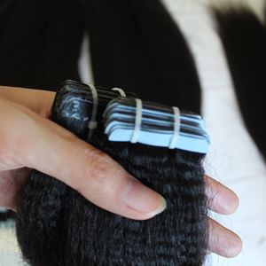 Extensions de cheveux vietnamiens raides et crépus Texture naturelle avec douceur Super Double extrémités dessinées Stylish Fuller Look Tape-In - Product Image 6