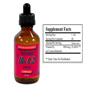 Gotas de vitamina B12 líquida oral Premium para adultos, no para mujeres embarazadas, dosificación alternativa de gránulos disponible - Product Image 2