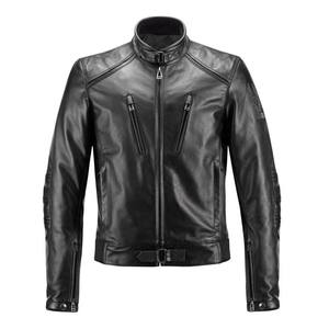 Fait Moto Vestes En Cuir Hommes Racing Street Biker Veste Durable Confortable et Élégant - Product Image 1