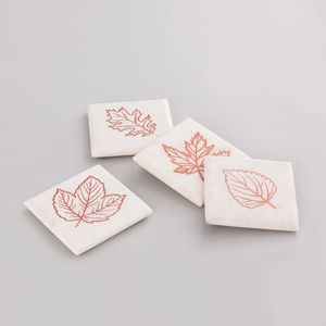 Meilleure vente de dessous de verre en bois de manguier gravé au laser rond de haute qualité décoration de table caosters en bois métallique - Product Image 4