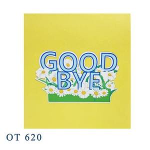 Top tendance au revoir 3D Pop Up cartes découpées au laser à la main Vietnam Design cadeaux personnalisés et artisanat meilleur choix carte de voeux produit - Product Image 5