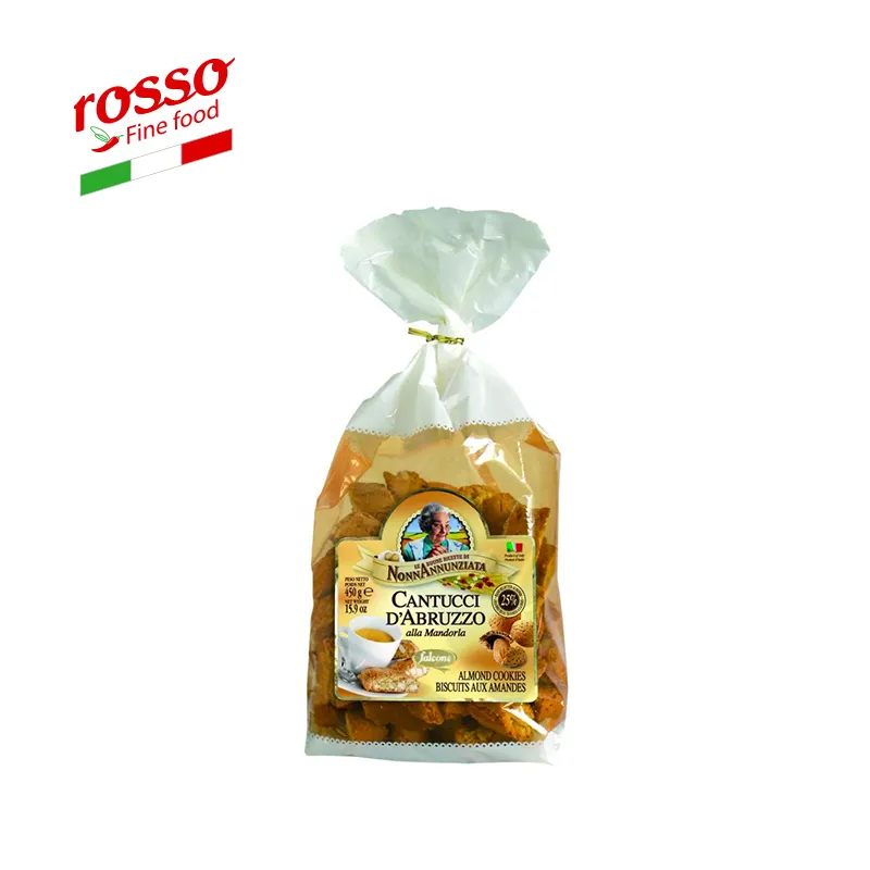 Cantucci d'Abruzzo alla mandorla Nonna Annunziata 450 G di Mandorle biscotti-Made in Italia.