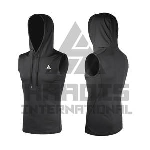 High Quality 2026 Best Custom <b>Men</b> <b>Sleeveless</b> Hoodie Casual Wear Best Selling Streetwear <b>Men</b> <b>Sleeveless</b> Hoodies Made in Pakistan - Product Image 1