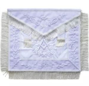 MASONIC REGALIA ผ้ากันเปื้อนต้นแบบที่ผ่านมาสีขาวโลโก้ที่กำหนดเองชุดผ้ากันเปื้อน - Product Image 2