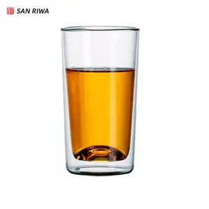 400ml Boro silikat Doppel wand Glas Kaffeetasse für Kaffee Tee Wasserglas Bodum Kristall Eis becher Glas