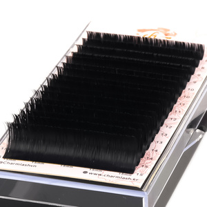 Pestañas de Cachemira Planas Elipse, Extensiones de Pestañas de Terciopelo, Bandejas de Pestañas al por Mayor, Suministros Veganos, Fibra PBT Coreana, Curvatura CC, CharmLash - Product Image 4