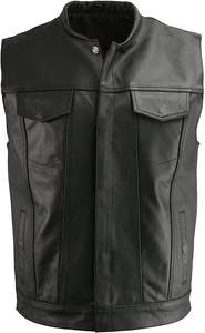 Moto Chopper style motard en cuir véritable pour Sportster Gilet vintage Sportswear - Product Image 2