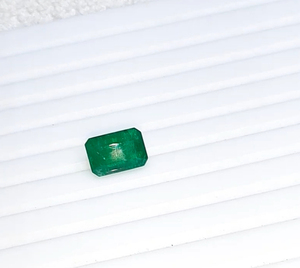 Émeraude octogonale coupée en vrac, pierre précieuse pour taille de bijoux de créateur - Product Image 4