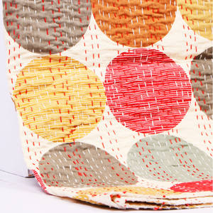 Couvre-lit Kantha brodé à la main 100% coton Utilisation pour la maison et l'hôtel - Product Image 1