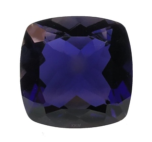 Iolite ธรรมชาติสำหรับ iolite ทรงเหลี่ยมเพชรพลอยหลวม8มม. ต่อกะรัต iolite ธรรมชาติ - Product Image 2