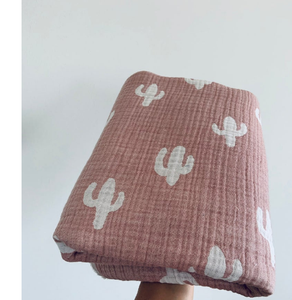 100% Cotton <b>Muslin</b> Baby Swaddle <b>Blanket</b> - Product Image 3