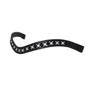 บราวน์คริสตัลหนังอินเดียออกแบบสำหรับม้า - Product Image 1