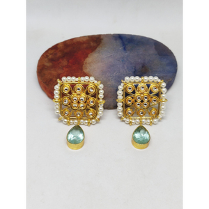 Boucles d'oreille en pierre pour filles et femmes, boucles d'oreille faites à la main, nouvelle tendance, - Product Image 6