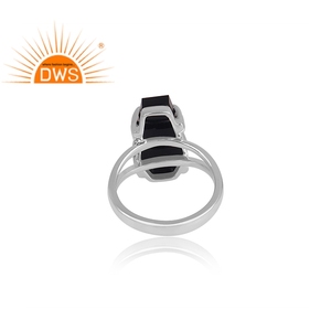 Handmade Coffin Shape <b>Ring</b> Jewelry Black Onyx <b>Set</b> Fine Sterling <b>Silver</b> Jewelry Wholesaler - Product Image 4